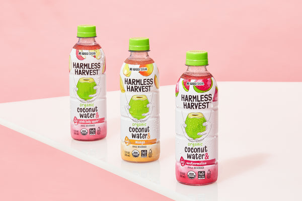 harmless harvest flavored coconut water